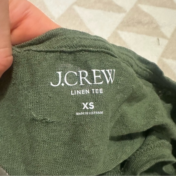 NWOT j crew Relaxed linen T-shirt - Picture 4 of 5